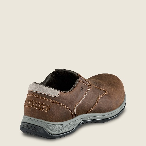 Red Wing Mens Slip-on - Comfortpro - Safety Toe - Brown - MJC047685